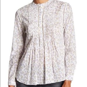 Floral Print Voile Blouse